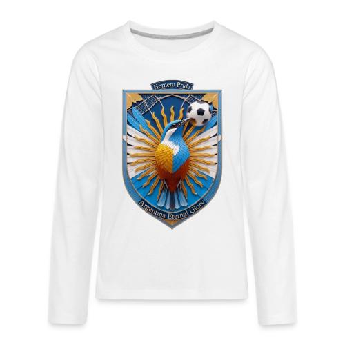 Argentina Hornero Soccer T Shirt, Football Gift - Kids' Premium Long Sleeve T-Shirt