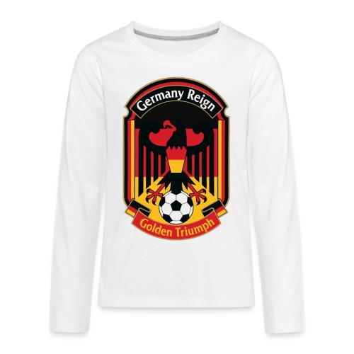 Germany Eagle Reign T-Shirt, German Flag Gift - Kids' Premium Long Sleeve T-Shirt