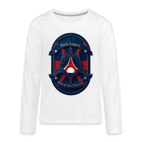 Paris Pride Heritage T Shirt, Soccer Fan Gift - Kids' Premium Long Sleeve T-Shirt