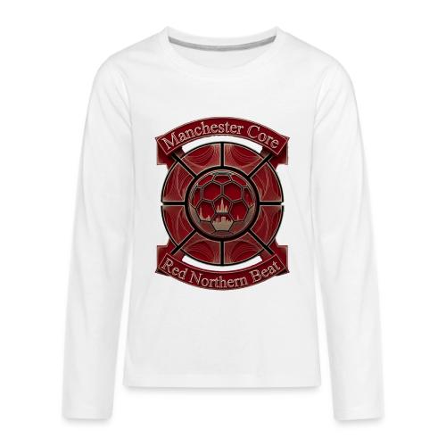 Manchester Is Red T Shirt, Soccer City Pride Gift - Kids' Premium Long Sleeve T-Shirt
