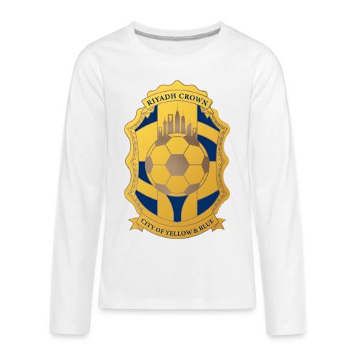 Riyadh Crown T Shirt, Modern Desert Pride Gift - Kids' Premium Long Sleeve T-Shirt