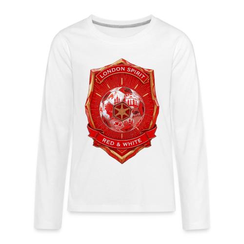 London is Red T Shirt, Football City Pride Gift - Kids' Premium Long Sleeve T-Shirt