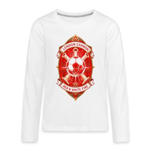 Red London Cannon T Shirt,Football City Pride Gift - Kids' Premium Long Sleeve T-Shirt