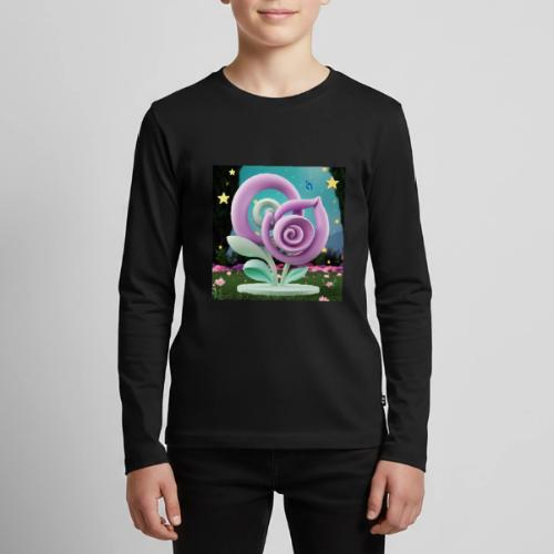 Lila Bloom | Double Floral Eco-Inspired Art - Kids' Premium Long Sleeve T-Shirt