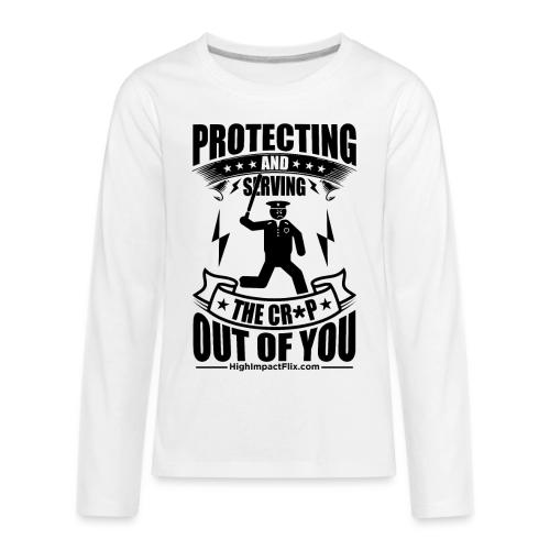 Protect SERVE COP BLACK - Kids' Premium Long Sleeve T-Shirt