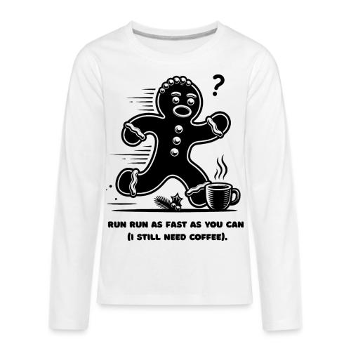 Gingerbread Man T-Shirt - Kids' Premium Long Sleeve T-Shirt