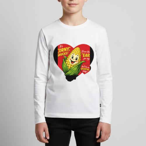 Corny Valentine T-Shirt - Kids' Premium Long Sleeve T-Shirt