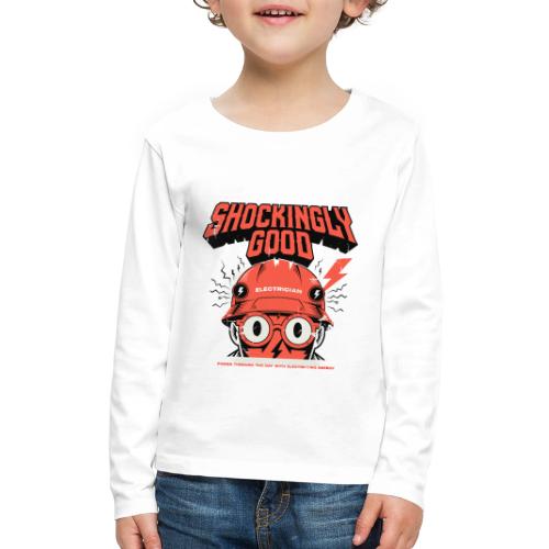 Funny Shockingly Good Electrician - Kids' Premium Long Sleeve T-Shirt
