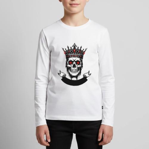 Born to Rule Skull King - Kids' Premium Long Sleeve T-Shirt