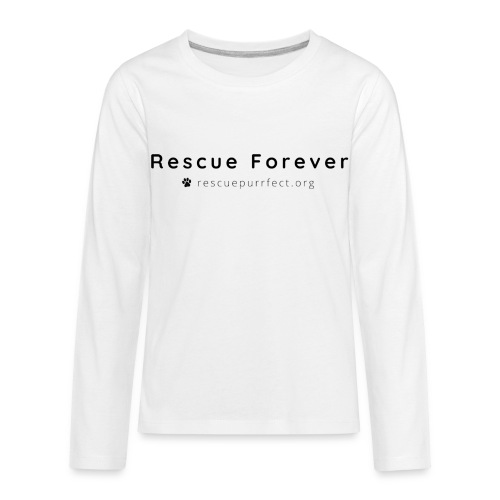 Rescue Purrfect Basic Logo - Kids' Premium Long Sleeve T-Shirt
