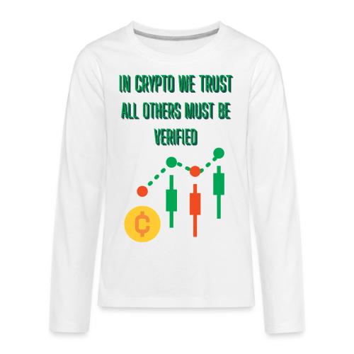 Sarcastic Bitcoin Investor T-shirt - Kids' Premium Long Sleeve T-Shirt