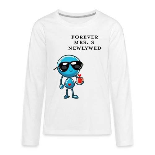 Mrs S Forever Newlywed - Kids' Premium Long Sleeve T-Shirt