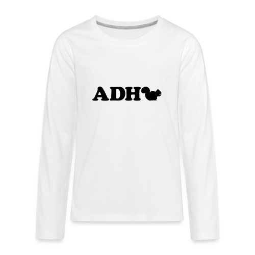 Funny ADHD Squirrel - Kids' Premium Long Sleeve T-Shirt