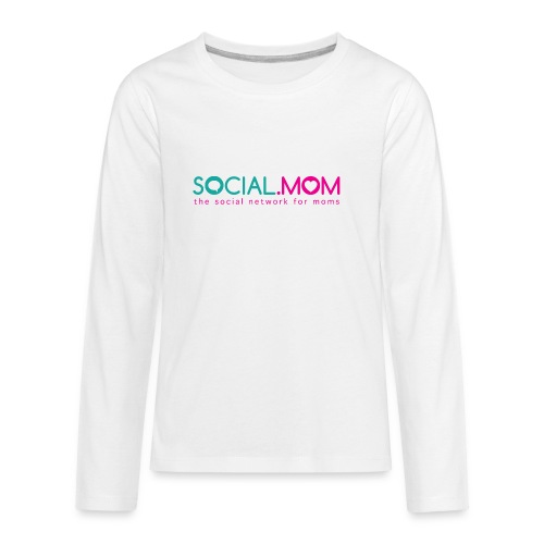 Social.mom Logo English - Kids' Premium Long Sleeve T-Shirt