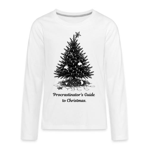Procrastinator's Guide Christmas T-Shirt - Kids' Premium Long Sleeve T-Shirt