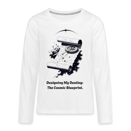 Cosmic Blueprint T-Shirt - Kids' Premium Long Sleeve T-Shirt