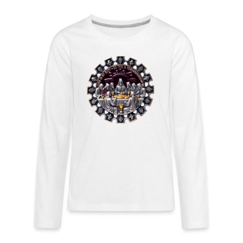 Last Supper Communion T Shirt, Faith Gift - Kids' Premium Long Sleeve T-Shirt