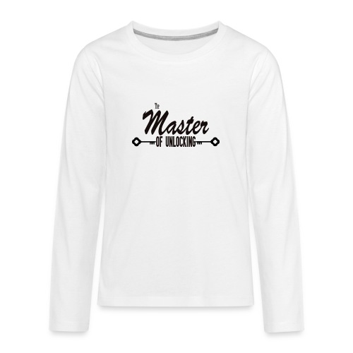 The Master of Unlocking (White) - Kids' Premium Long Sleeve T-Shirt
