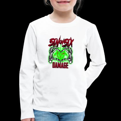 Sin On Six Damage - Kids' Premium Long Sleeve T-Shirt