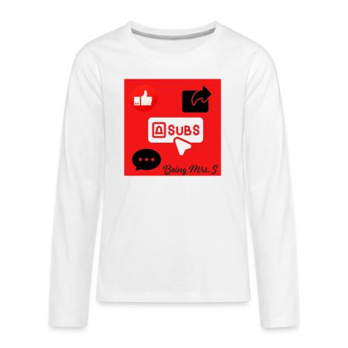 Like Share Subscribe Comment - Kids' Premium Long Sleeve T-Shirt