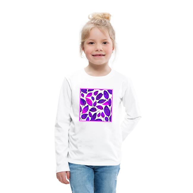 Dark Purple Leaf Art