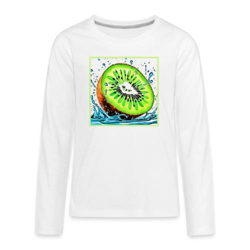 Kiwi Splash of Freshness - Kids' Premium Long Sleeve T-Shirt