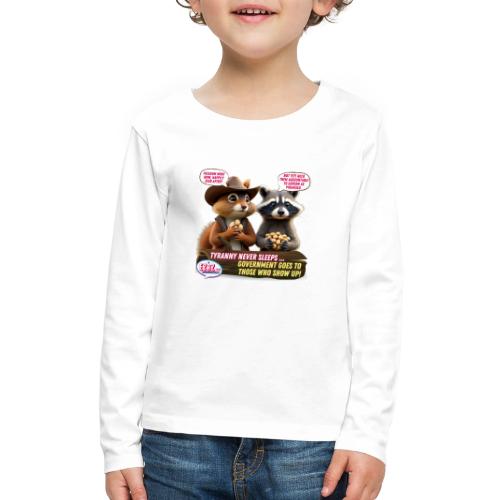 Freedom Squirrel and Raccoon - Kids' Premium Long Sleeve T-Shirt