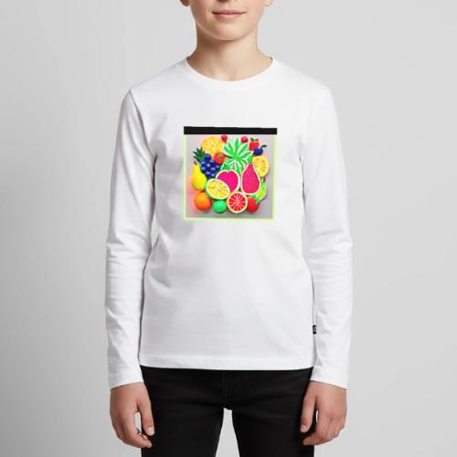 Colorful Fruit Pop Art - Kids' Premium Long Sleeve T-Shirt
