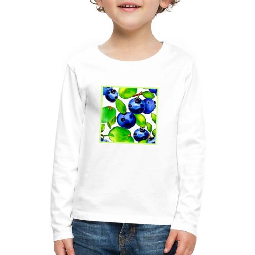 Fresh Blueberry Art - Kids' Premium Long Sleeve T-Shirt