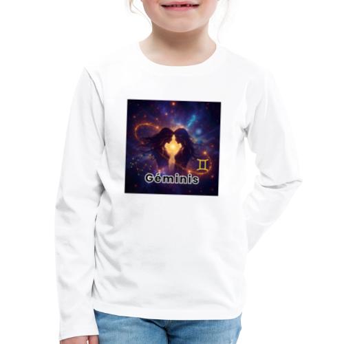 Gemini zodiac designs, constellations, universe - Kids' Premium Long Sleeve T-Shirt
