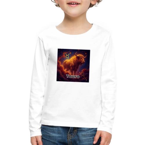 Taurus zodiac designs, constellations, universe - Kids' Premium Long Sleeve T-Shirt