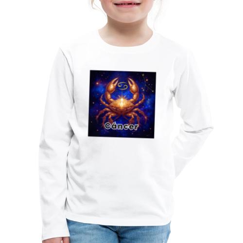 Cancer zodiac designs, constellations, universe - Kids' Premium Long Sleeve T-Shirt