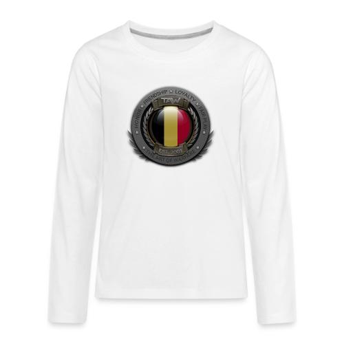 TAW SEAL flags Belgium - Kids' Premium Long Sleeve T-Shirt