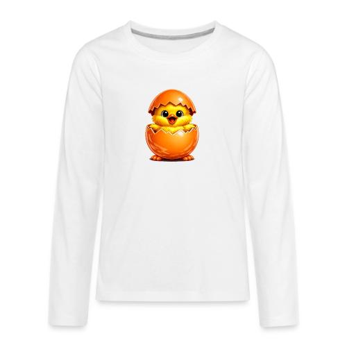 Easter Chick Orange - Kids' Premium Long Sleeve T-Shirt
