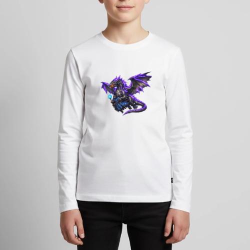 Neon Dragon and Battle Mage - Kids' Premium Long Sleeve T-Shirt