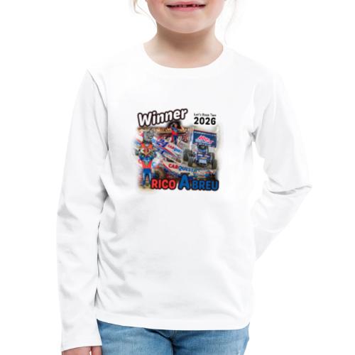 Rico Abreu #LetsRaceTwo Winner - Kids' Premium Long Sleeve T-Shirt