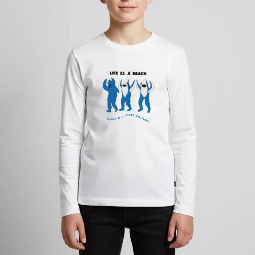 Dancing Sharks, Life Is a Beach - Kids' Premium Long Sleeve T-Shirt