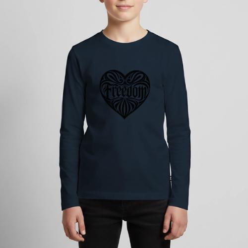 FREEDOM in Heart - Kids' Premium Long Sleeve T-Shirt