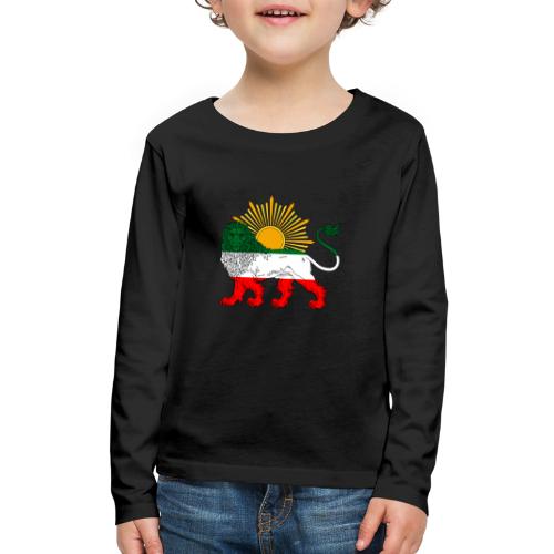 Lion and Sun Flag 2 - Kids' Premium Long Sleeve T-Shirt