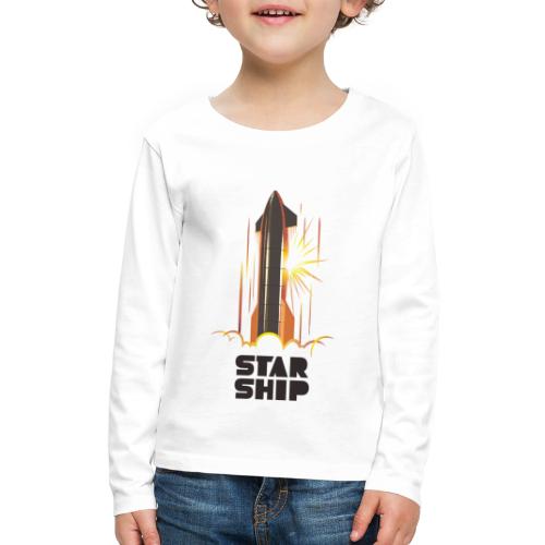 Star Ship Mars - Light - Kids' Premium Long Sleeve T-Shirt