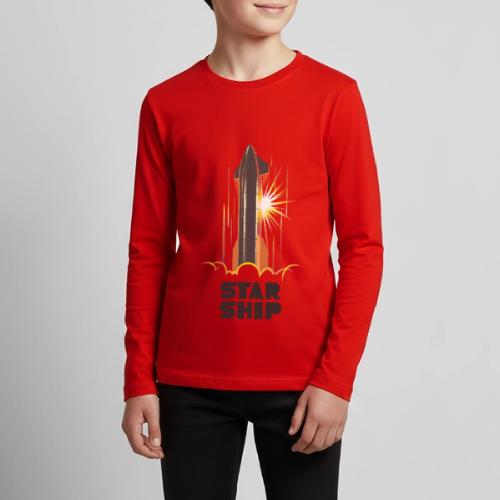 Star Ship Mars - Light - Kids' Premium Long Sleeve T-Shirt
