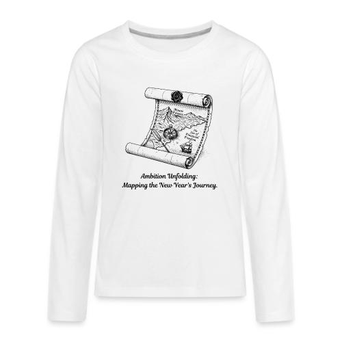 Unfolding Map of Ambition T-Shirt - Kids' Premium Long Sleeve T-Shirt