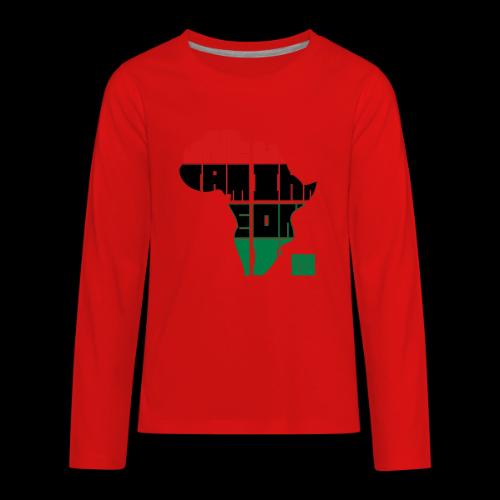 ONE IAM BLOCK AFRICA - Kids' Premium Long Sleeve T-Shirt