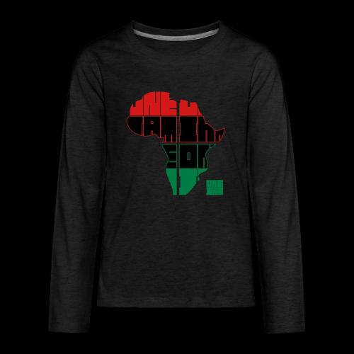 ONE IAM BLOCK AFRICA - Kids' Premium Long Sleeve T-Shirt