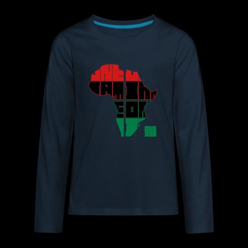 ONE IAM BLOCK AFRICA - Kids' Premium Long Sleeve T-Shirt