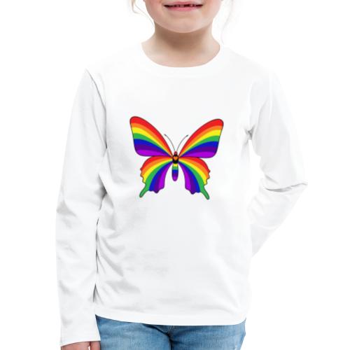 Rainbow Butterfly - Kids' Premium Long Sleeve T-Shirt