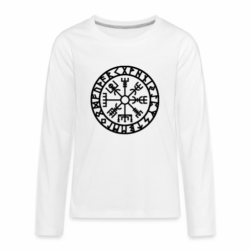 Viking Rune Vegvisir The Runic Compass - Kids' Premium Long Sleeve T-Shirt
