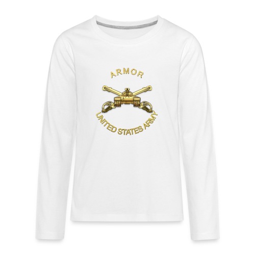 Armor Branch Insignia - Kids' Premium Long Sleeve T-Shirt