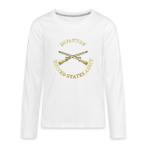 Infantry Branch Plaque - Kids' Premium Long Sleeve T-Shirt