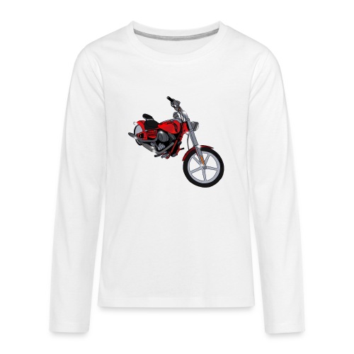 Motorcycle red - Kids' Premium Long Sleeve T-Shirt